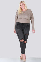 Load image into Gallery viewer, PLUS SIZE SKINNY WITH DESTROY