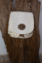 Load image into Gallery viewer, Upcycled Tonya Croc Tooled Bag