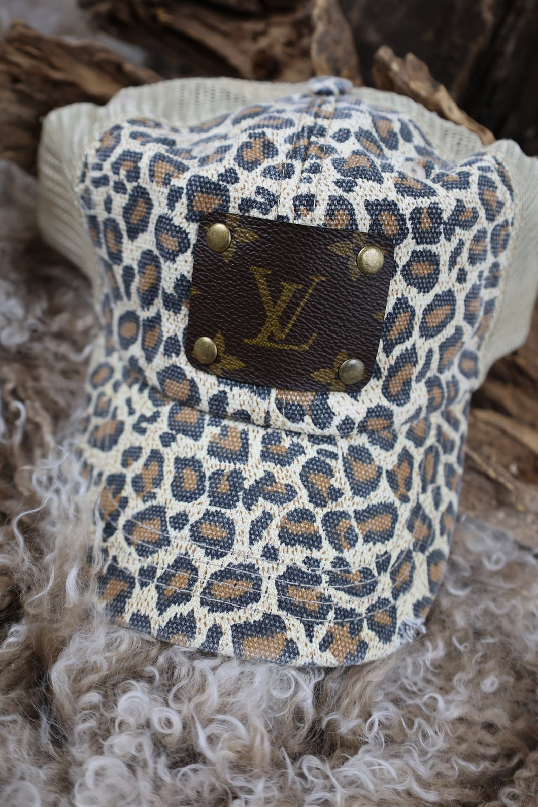 Upcycled Leopard Hat