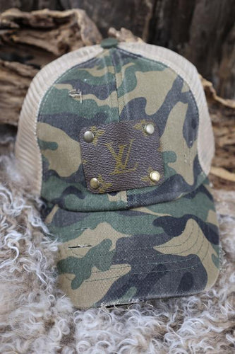 Upcycled Camo Hat