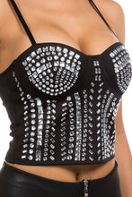 Load image into Gallery viewer, PARTY DRESS TOP WITH RHINESTONES