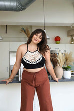 Load image into Gallery viewer, Plus Size Crochet Lace High Neck Bralette