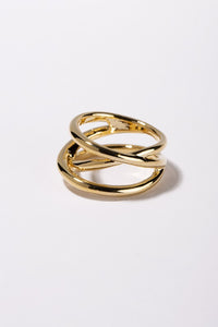 Architecture ring   gold