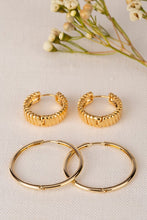 Load image into Gallery viewer, Classic hoop earring set