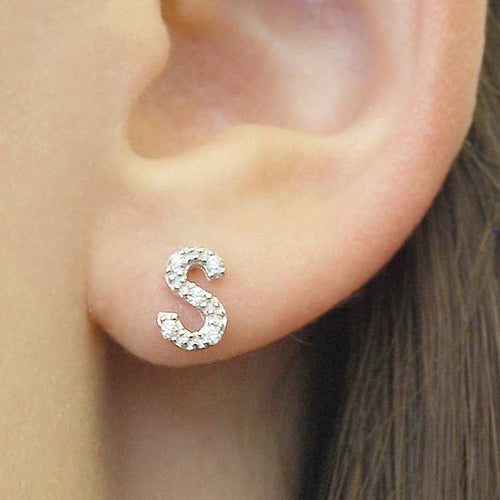 Glam Initial Studs