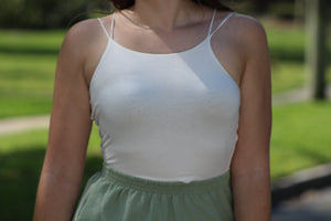 Simple Sass White Tank