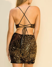 Load image into Gallery viewer, Slay The Night Sequin Dress