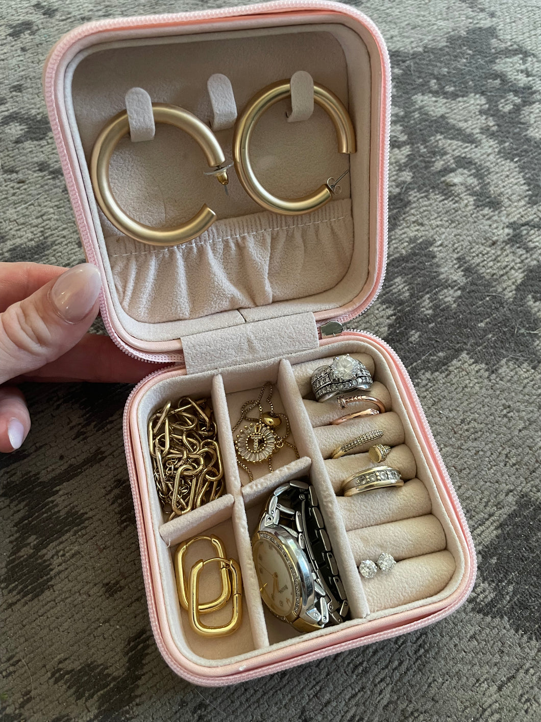 Pink Jewelry Case