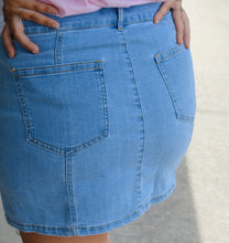 Load image into Gallery viewer, Darling Denim Mini Skirt