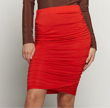 Load image into Gallery viewer, Ruched Midi Skirt