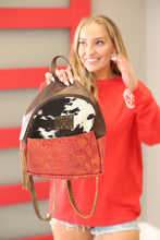 Load image into Gallery viewer, Red Medium Upcycled Backpack