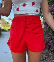 Load image into Gallery viewer, Darlin&#39; Red Skort