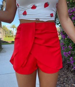 Darlin' Red Skort