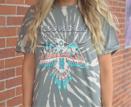 Thunder Bird Acid Wash Graphic