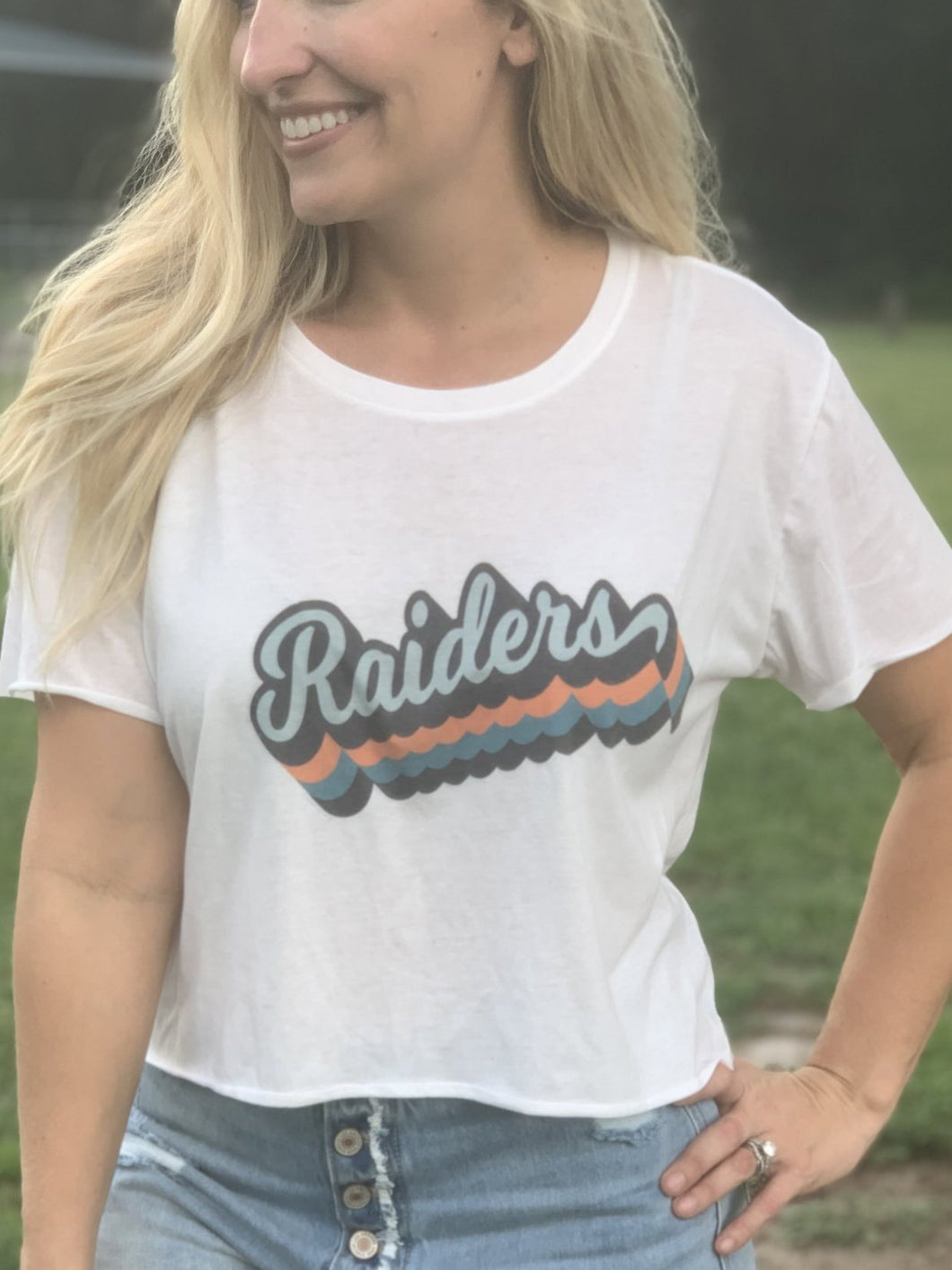 White Custom TEAM Graphic TEE (Customize with your team name and color)