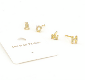 Glam Initial Studs