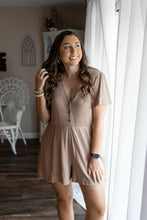 Load image into Gallery viewer, Mocha Ribbed Romper