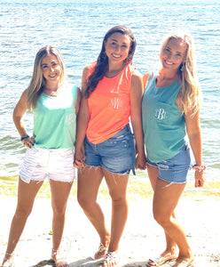 Sea foam Monogram Tank