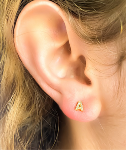 Glam Initial Studs