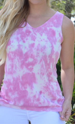 Pink Tie Dye Tank