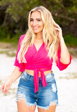 Load image into Gallery viewer, Dancing Queen Tie Front/Wrap Top