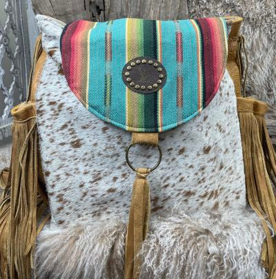 Upcycled Serape backpack