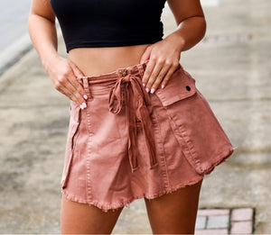 Avery Distressed Skort