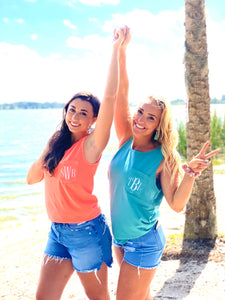 Sea foam Monogram Tank