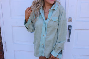 Shades of Green Shacket