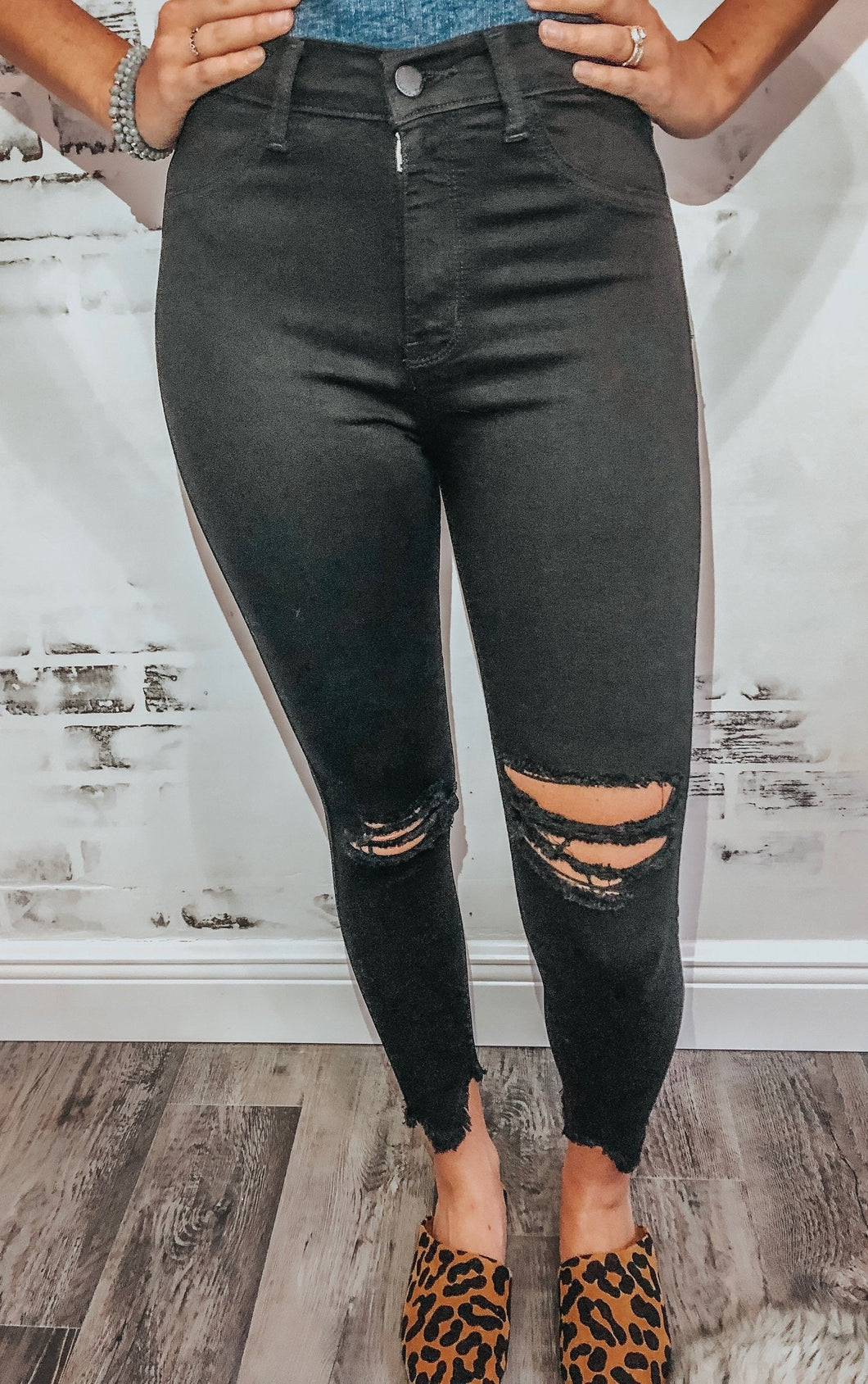 Shark Bite Black Denim