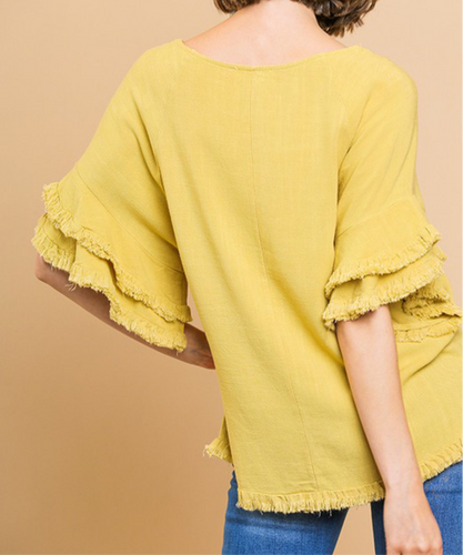 Fall For Me Fringe Top