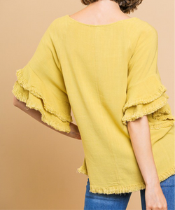 Fall For Me Fringe Top