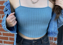 Load image into Gallery viewer, Baby Blue Crop Tank