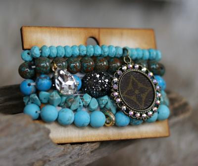 Turquoise 2 Upcycled Stack