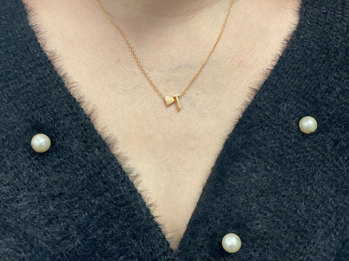 Glam Gold Initial & Heart