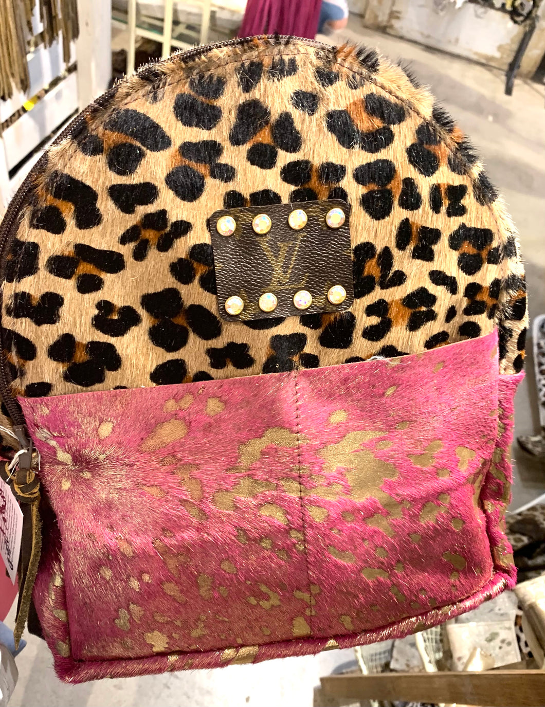 Pink Medium Upcycled Backpack