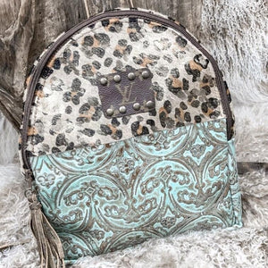 Turquoise Medium Upcycled Backpack