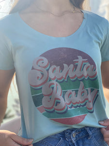 Retro Santa Baby Graphic