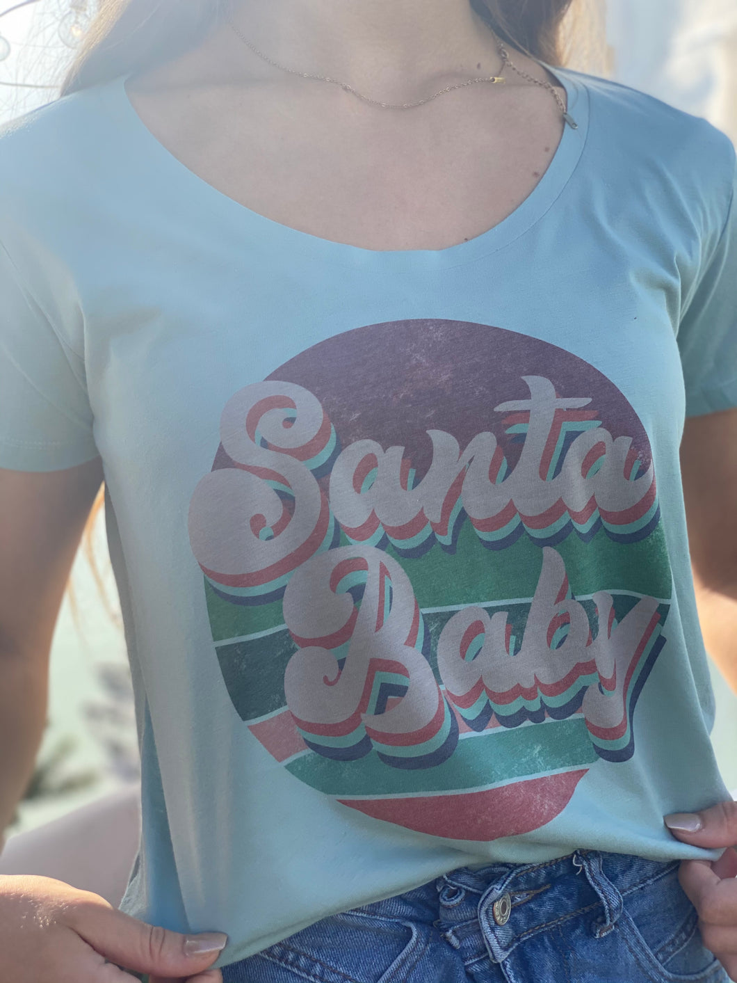 Retro Santa Baby Graphic
