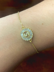 Glam Inital Bracelet (Gold)