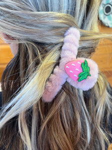 Fuzzy Claw Clip